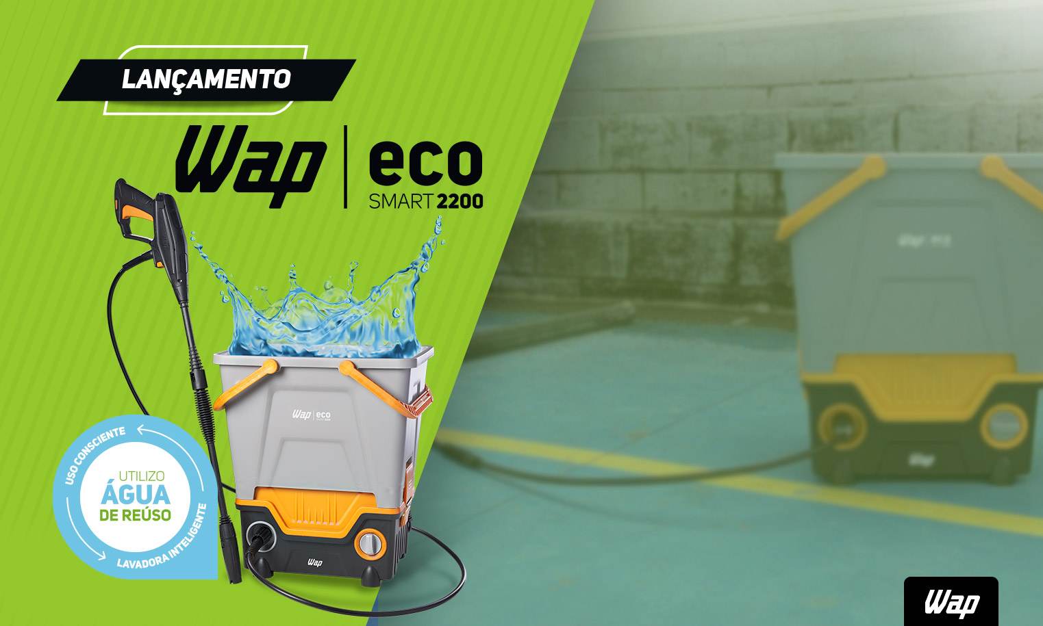 Como usar a lavadora de alta pressão WAP ECO SMART 2200?