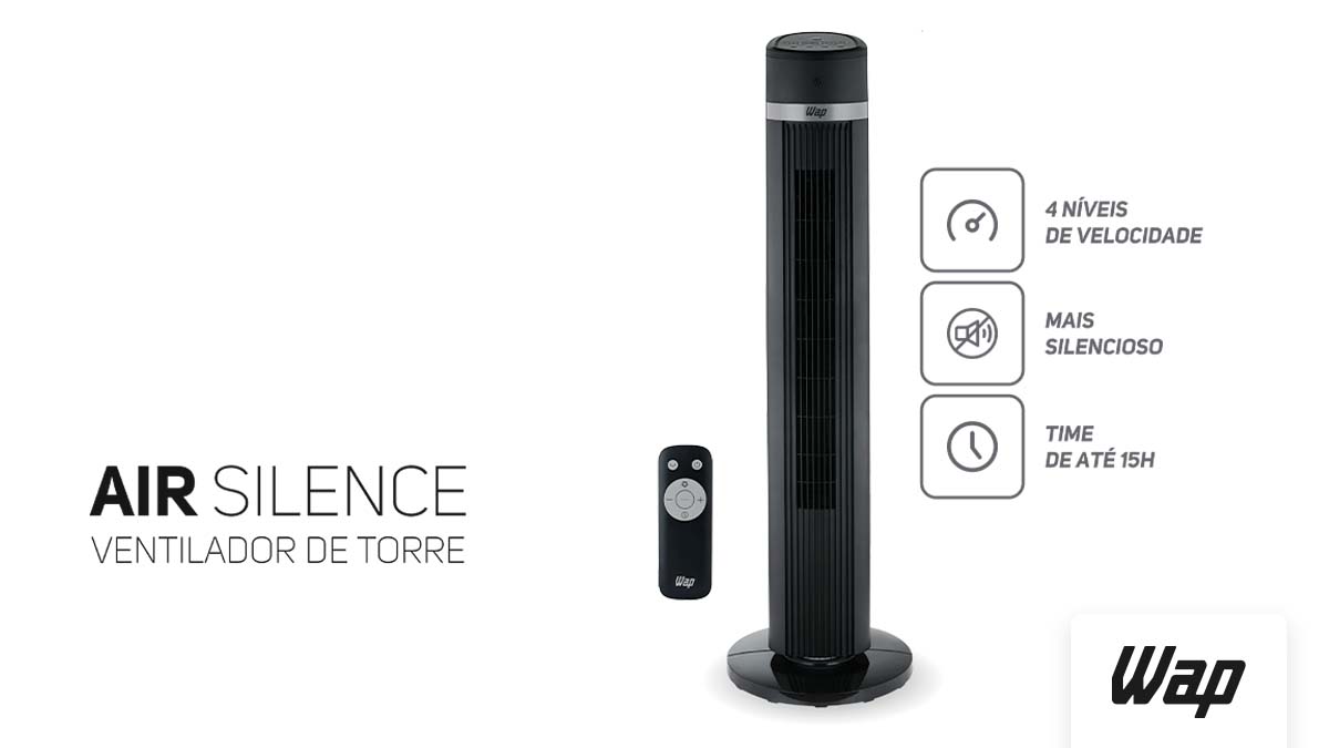 Ventilador de torre WAP AIR SILENCE – Conforto e bem-estar