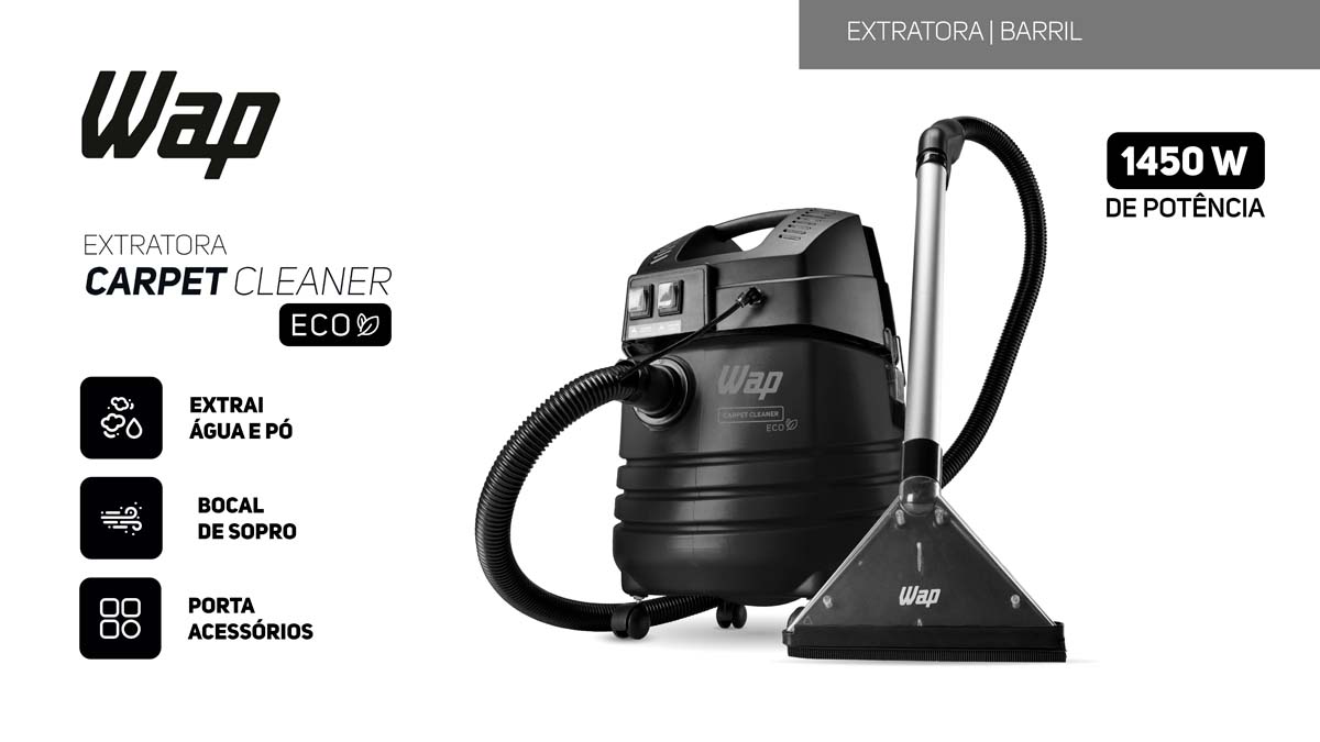 Extratora Carpet Cleaner x Carpet Cleaner ECO – Diferença entre elas