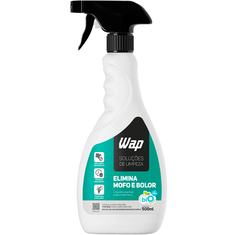solução de limpeza wap para remover mofo