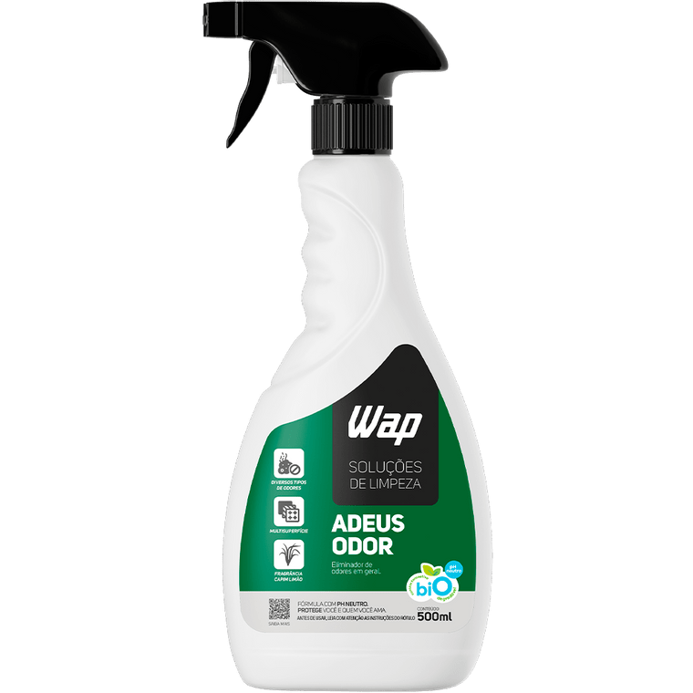 ELIMINADOR DE ODORES EM GERAL 500ML WAP ADEUS ODOR