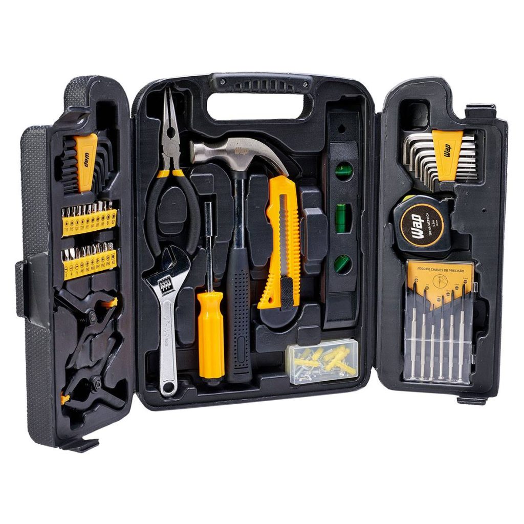 kit de ferramenta profissional com chave de fenda