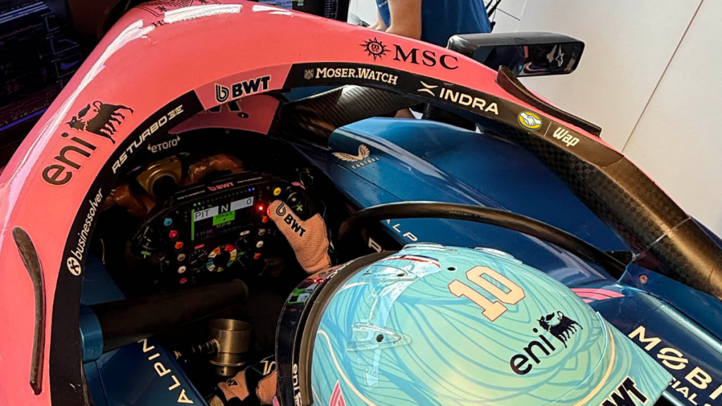 BWT Alpine cockpit